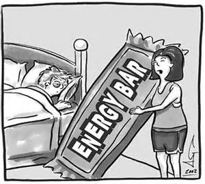 Energy bar cartoon